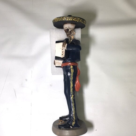 🛑 SKELETON ➕🆒 FIGURINE Accordion MAN Halloween Mariachis Dead Decor💸BUY NOW‼️ - Picture 14 of 16